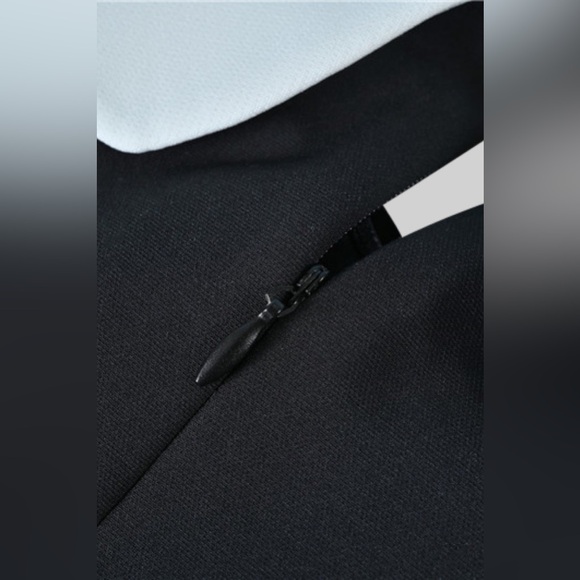 🖤FINAL SALE🖤 SIERRA DARIEN BOW DETAIL MINIMALIST DRESS - B&W SIZE S - Picture 4 of 9